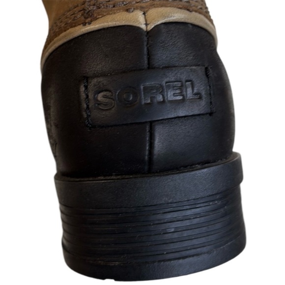 EUC Sorel Leather Emelie 1964 Boots Waterproof
Khaki Black Size 10.5 Rtl. $160 - Picture 8 of 12